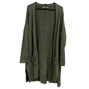Mountain Khakis Thick Knit Relaxed Fit Olive Green Cardigan Medium